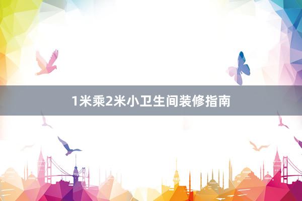 1米乘2米小卫生间装修指南